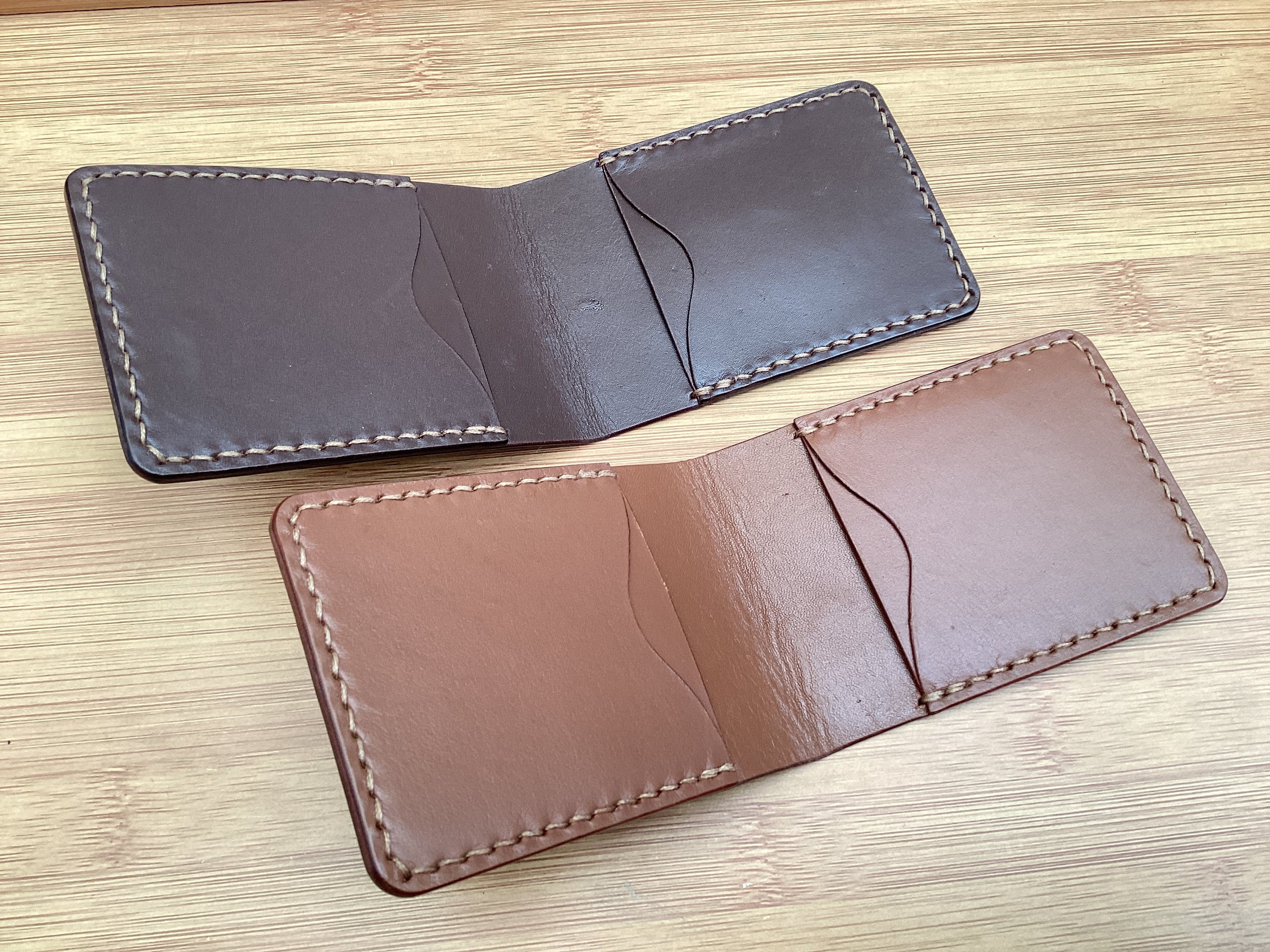 Kangaroo Leather Vertical Bifold Wallet, Small deals Wallet design, 4 Card Pockets, 2 Utility Pockets, Leather Anniversary Gift Idea